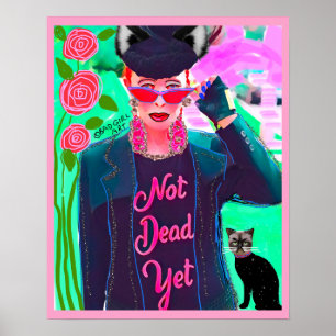 NOT DEAD YET – ポスター悪い女の子アート ポスター