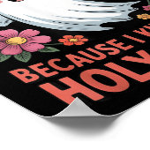 Not Ed Because I Know The Holy Ghost Halloween Flo ポスター (角)