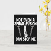 Not Even A Snal Fusion Can Stop Me Back Surgery Re カード (黄色い花)