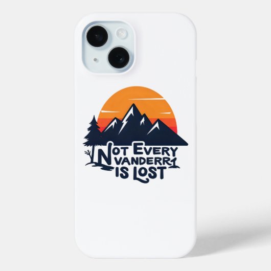 Not Every Wanderer Is Lost Phone Case Case-Mate iPhoneケース (裏面)