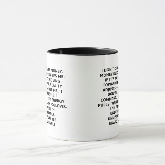 NOT EVERYONE QUALIFIES | Power Identity Mug マグカップ (中央)