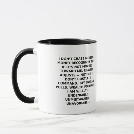 NOT EVERYONE QUALIFIES | Power Identity Mug マグカップ (左)