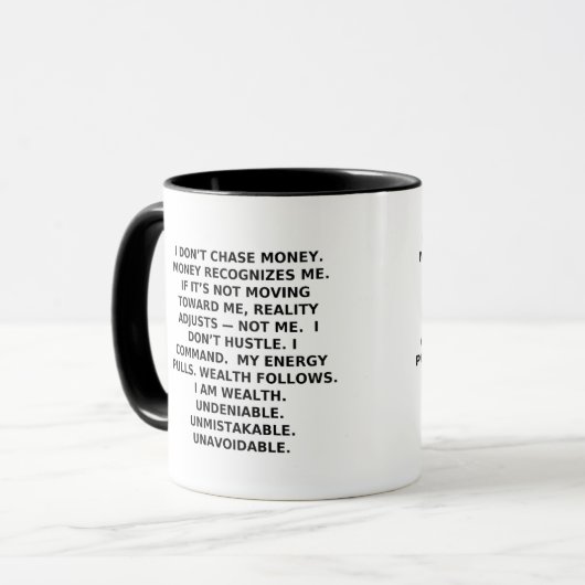 NOT EVERYONE QUALIFIES | Power Identity Mug マグカップ (正面左)