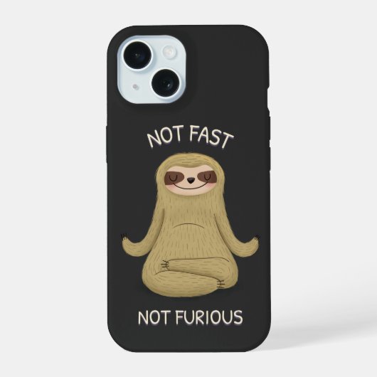 Not Fast Not Furious iPhone 15ケース (裏面)