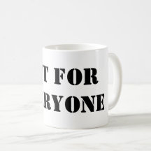 Not For Everyone マグカップ|ミニマルな引用符のコーヒーカップ