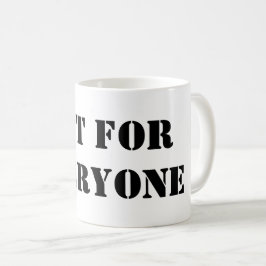 Not For Everyone マグカップ|ミニマルな引用符のコーヒーカップ コーヒーマグカップ