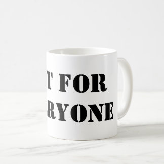 Not For Everyone マグカップ|ミニマルな引用符のコーヒーカップ コーヒーマグカップ