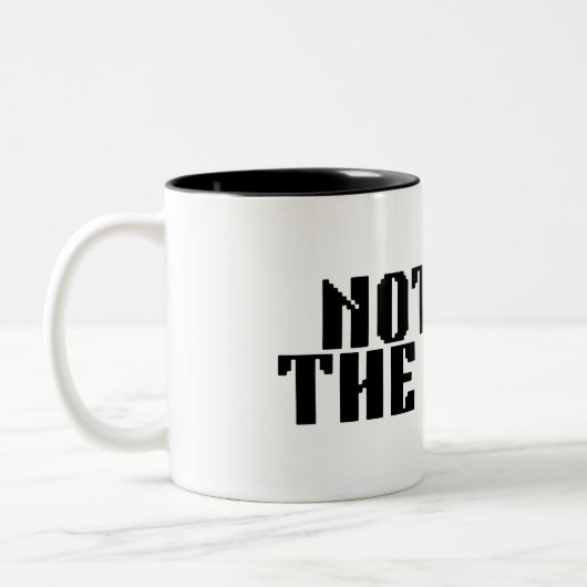 Not For The Weak Brutalist Coffee Mug ツートーンマグカップ (左)