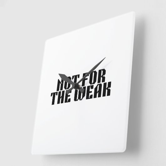 Not For The Weak Brutalist Square Clock スクエア壁時計 (傾斜)