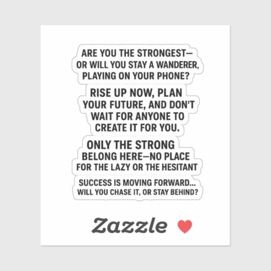 Not For The Weak — Only The Strong Take It 💀 シール (シート)