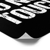 Not Friendly Do Not Touch Funny Sarcasm Quote  ポスター (角)