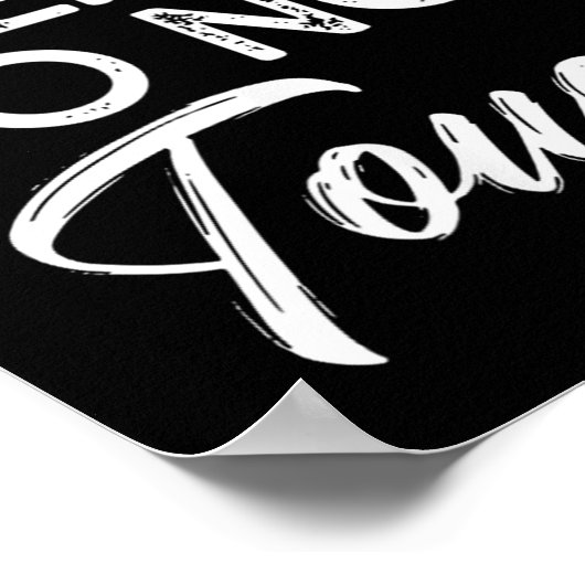 Not Friendly Do Not Touch Funny Sarcastic Quote ポスター (角)