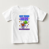 Not From Here Astronaut Bear ベビーTシャツ (正面)