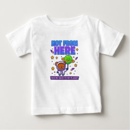 Not From Here Astronaut Bear ベビーTシャツ
