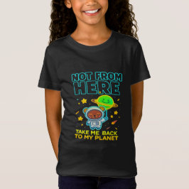 Not From Here – Cute Astronaut Bear Tシャツ