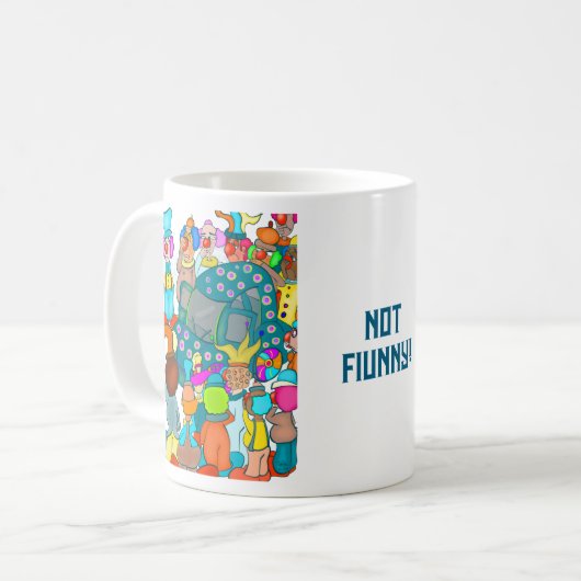 Not Funny Classic Mug コーヒーマグカップ (正面左)