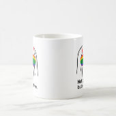 NOT GAY BUT SUPPORTIVE BRA -.png コーヒーマグカップ (中央)