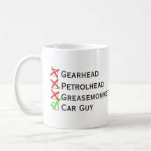 Not Gearhead Petrolhead Greasemonkey、Yes車男