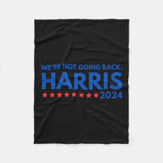Not Going Back Kamala Harris 2024デザイン フリースブランケット