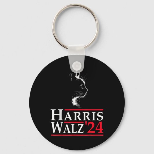 Not Going Back Kamala Harris Cat Lady 2024セレクション キーホルダー (正面)