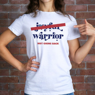 Not Going Back Warrior Navy Type USA Flagハート Tシャツ