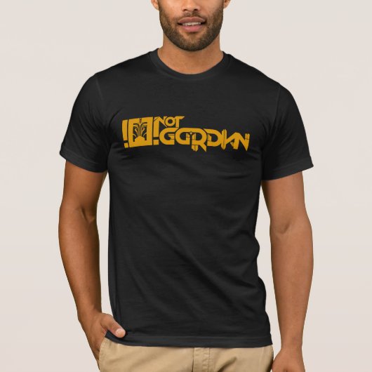Not Gordian Full Logo Golde Tシャツ (正面)