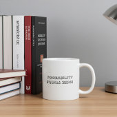 Not Happening - Funny Typography Coffee Mug コーヒーマグカップ