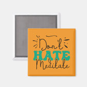 Not Hateメッセージデザイン マグネット (正面/裏面)