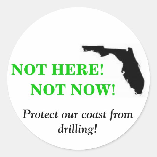 Not Here Not Nowシール ラウンドシール (正面)