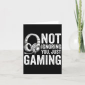 Not Ignoring You Gaming Headset Graphic Video Game カード (正面)