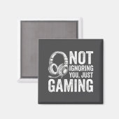 Not Ignoring You Gaming Headset Graphic Video Game マグネット (正面/裏面)