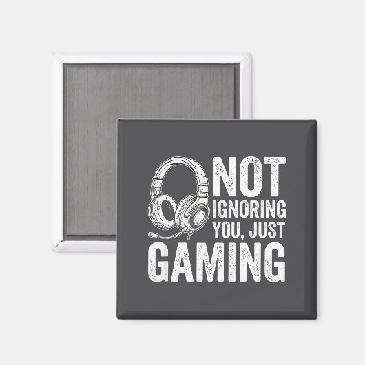 Not Ignoring You Gaming Headset Graphic Video Game マグネット (正面/裏面)