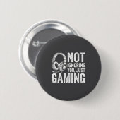 Not Ignoring You Gaming Headset Graphic Video Game 缶バッジ (正面&裏面)