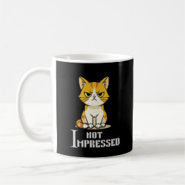 Not Impressed Grumpy Cat Funny Sarcastic Coffee コーヒーマグカップ