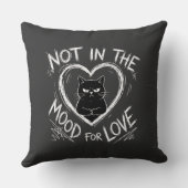 Not In The Mood For Love Grumpy Cat Sarcastic クッション (裏面)