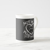 Not In The Mood For Love Grumpy Cat Sarcastic ボーンチャイナマグカップ (正面右)