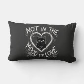 Not In The Mood For Love Grumpy Cat Sarcastic ランバークッション (裏面)