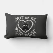Not In The Mood For Love Grumpy Cat Sarcastic ランバークッション (正面)