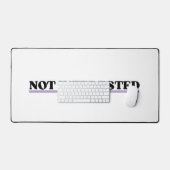 Not Interested Large Retro Typographic  デスクマット (キーボード&マウス)