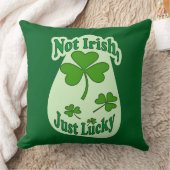 Not Irish Just Lucky St Patrick’s Day - almofada クッション (ブランケット)