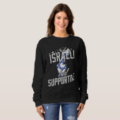 Not Israeli But Supportive Travel Tourist Israeli  スウェットシャツ (正面フル)