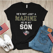 Not Just A Marine He's My Son Military Custom Name Tシャツ