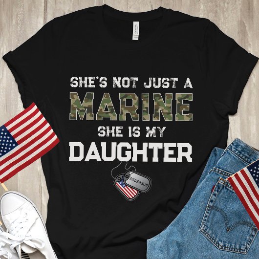 Not Just A Marine My Daughter Military Custom Name Tシャツ