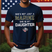 Not Just A Marine My Daughter Military Custom Name Tシャツ