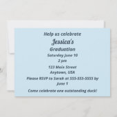 Not Just Another Duck in the Pond Graduation 招待状 (裏面)