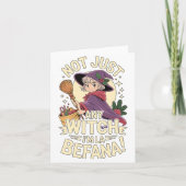 “not Just Any Witch, I’m La Befana” Funny Italian  カード (正面)