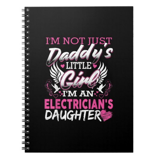 Not Just Daddy小さな女の子私は電気技師のギフトだ ノートブック (正面)