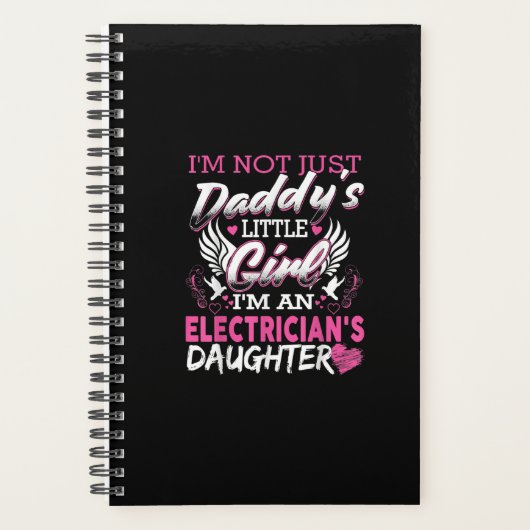 Not Just Daddy小さな女の子私は電気技師のギフトだ プランナー手帳 (正面)