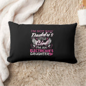 Not Just Daddy小さな女の子私は電気技師のギフトだ ランバークッション (ブランケット)