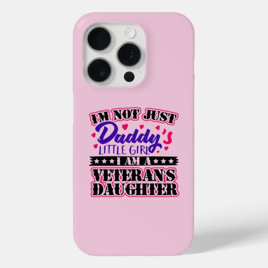 Not Just Daddy's Girl -退役軍人の娘 Case-Mate iPhoneケース (裏面)